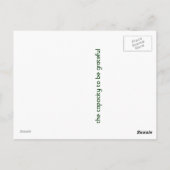 Dankbarkeit Postkarte (Rückseite)