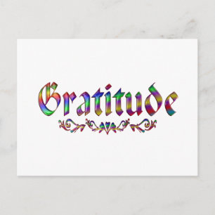 Dankbarkeit Postkarte