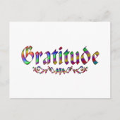 Dankbarkeit Postkarte (Vorderseite)