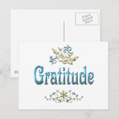 DANKBARKEIT POSTKARTE (Vorne/Hinten)