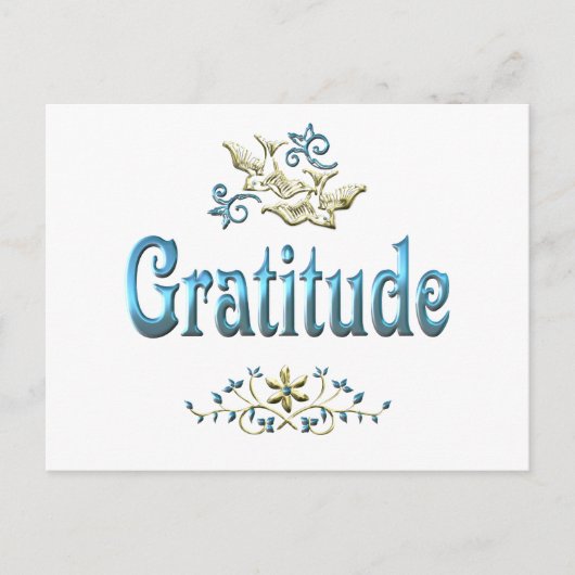 DANKBARKEIT POSTKARTE (Vorderseite)