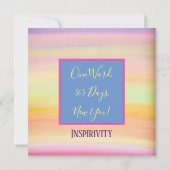 Dankbarkeit Rosa Hübsche Ermutigung für alle Dankeskarte (Rückseite)