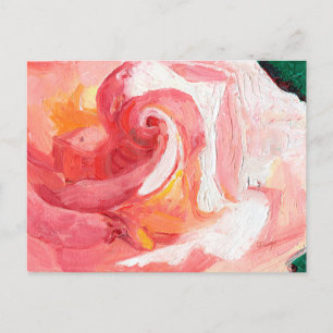 Dankbarkeit Rosa Rose Print Postkarte