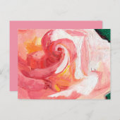 Dankbarkeit Rosa Rose Print Postkarte (Vorne/Hinten)