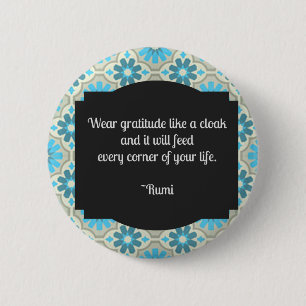 Dankbarkeit Rumi Zitat Button