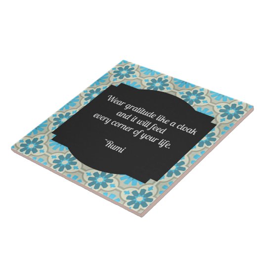 Dankbarkeit Rumi Zitat Fliese (Seite)