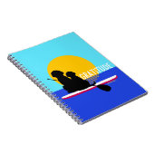 Dankbarkeit SUP Dogs Sunrise Journal Notizblock (Rechte Seite)