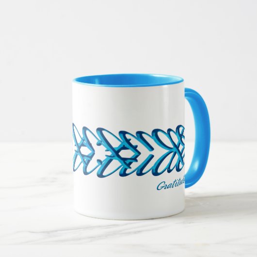 Dankbarkeit Tasse (VorderseiteRechts)