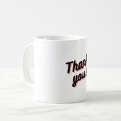 Dankbarkeit Tasse (Vorderseite Links)