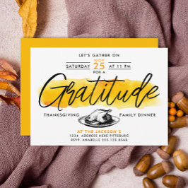 Dankbarkeit Türkei Erntedank Dinner Einladung