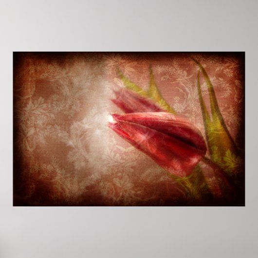 Dankbarkeit Überfließend (Tulip Art Poster) Poster (Vorne)