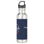 Dankbarkeit und Liebe individuell anpassbar Edelstahlflasche (Vorderseite)