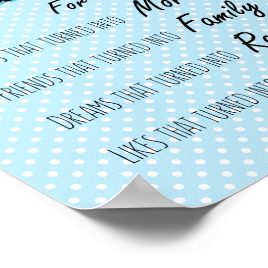 Dankbarkeit und Wertschätzung zitieren positives D Poster (Ecke)