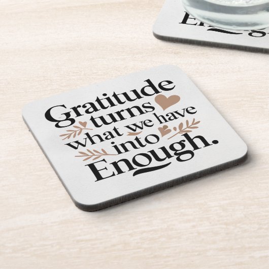 Dankbarkeit Untersetzer (Linke Seite)