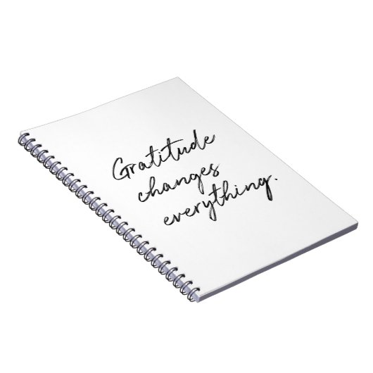 Dankbarkeit verändert alles. notizblock (Rechte Seite)