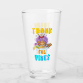 Dankbarkeit Vibes Glas (Rückseite)