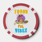 Dankbarkeit Vibes Pokerchips (Rückseite)
