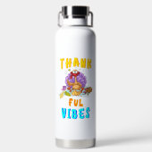 Dankbarkeit Vibes Trinkflasche (Rückseite)