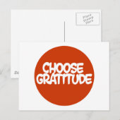 Dankbarkeit wählen postkarte (Vorne/Hinten)