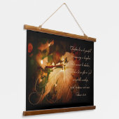 Dankbarkeit Wandteppich Mit Holzrahmen (Gewinkelt)