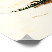 Dankbarkeit Wedding Boho Bohemisch Wreath Floral F Poster (Ecke)