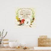Dankbarkeit Wedding Boho Bohemisch Wreath Floral F Poster (Küche)