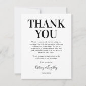 Dankbarkeit Wedding Foto Dankeskarte (Vorderseite)