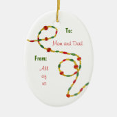 Dankbarkeit Weihnachtsschmuck (Vorne)