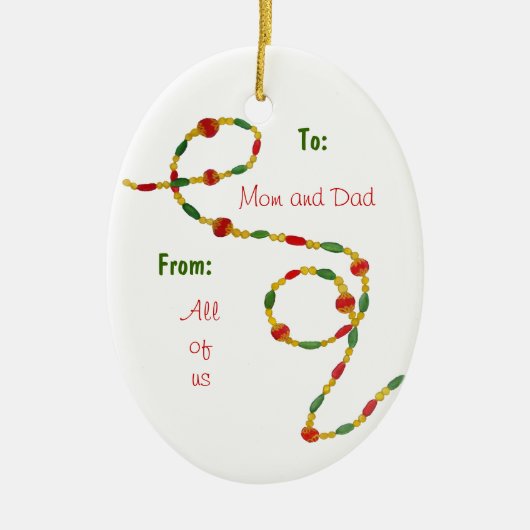 Dankbarkeit Weihnachtsschmuck (Vorne)