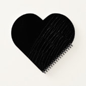 "Dankbarkeit" Weißer Spinnennetz Schwarzer Hinterg Notizblock (Rückseite)