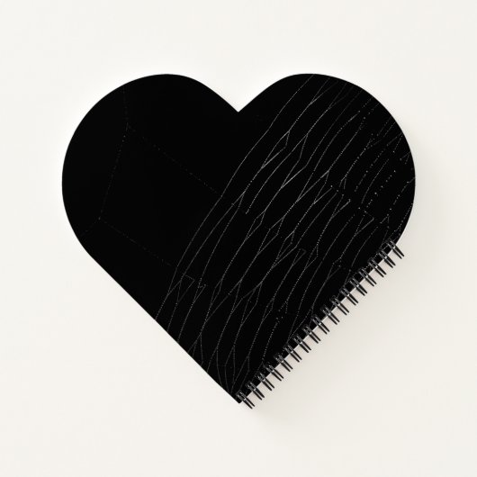 "Dankbarkeit" Weißer Spinnennetz Schwarzer Hinterg Notizblock (Rückseite)