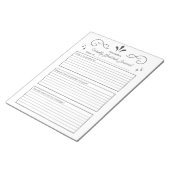 Dankbarkeit, Wochenseite Notizblock (angewinkelt)