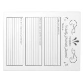 Dankbarkeit, Wochenseite Notizblock (Vorderseite)