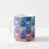 Dankbarkeit zeigen: Creative Boss Day Patterns und Kaffeetasse (Vorderseite Links)