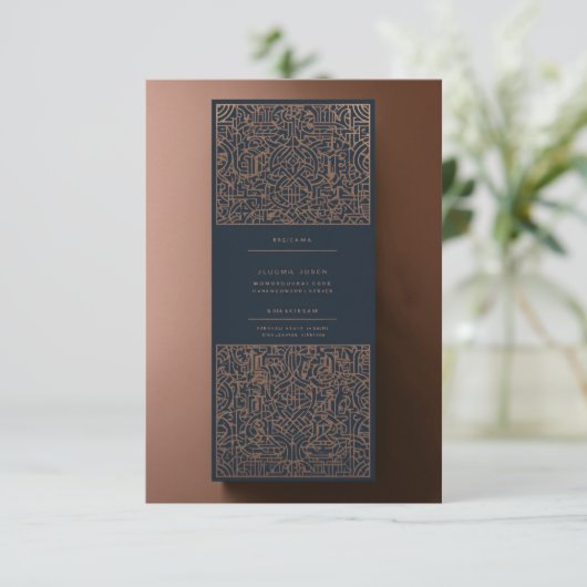 Dankbarkeit zum Ausdruck bringen: Elegante Flachbi Dankeskarte (Stehend Vorderseite)