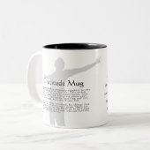 Dankbarkeit Zweifarbige Tasse (Vorderseite Links)