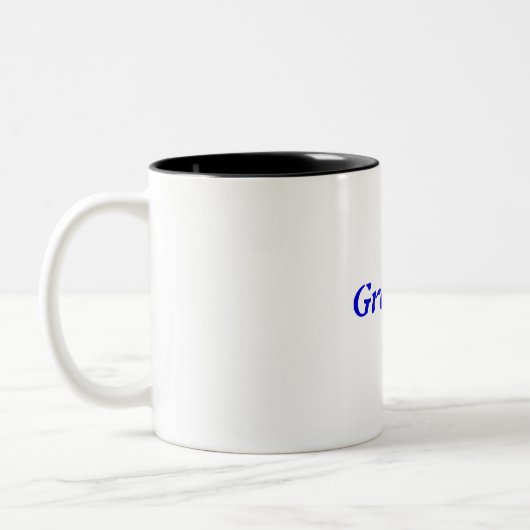 Dankbarkeit Zweifarbige Tasse (Links)