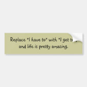 Dankbarkeits-Autoaufkleber Autoaufkleber (Vorne)