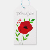 Dankbarkeits-Blumengeschenkanhänger Geschenkanhänger (Rückseite)
