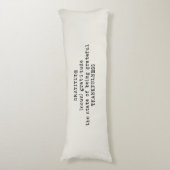 Dankbarkeits-Definitions-Akzent-Körper-Kissen Seitenschläferkissen (Vorderseite Vertikal)