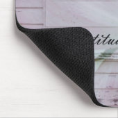 Dankbarkeits-Hartriegel-inspiriertes rosa Blumen Mousepad (Ecke)