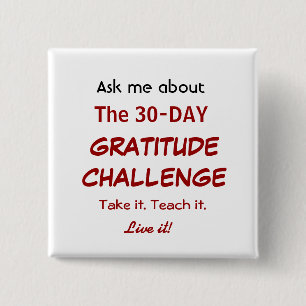 Dankbarkeits-Herausforderungs-Knopf Button