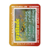 Dankbarkeits-Inspirations-Magnet Magnet (Vertikal)