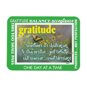 Dankbarkeits-Inspirations-Magnet Magnet
