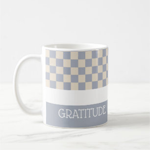 Dankbarkeits-Karo-Journal Kaffeetasse