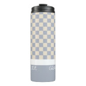 Dankbarkeits-Karo-Journal Thermosbecher (Vorderseite)