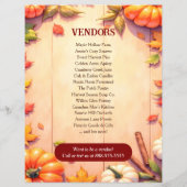 Dankbarkeits-Markt Herbst-Veranstaltungsflyer Vorl Flyer (Hinten)