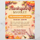 Dankbarkeits-Markt Herbst-Veranstaltungsflyer Vorl Flyer (Vorne)