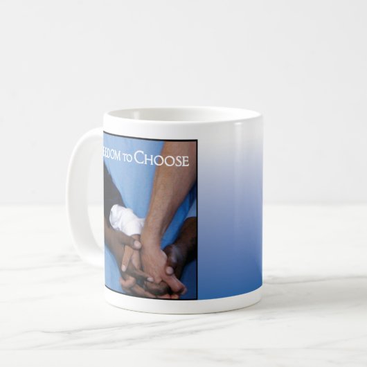 Dankbarkeits-Tasse Kaffeetasse (Vorderseite Links)