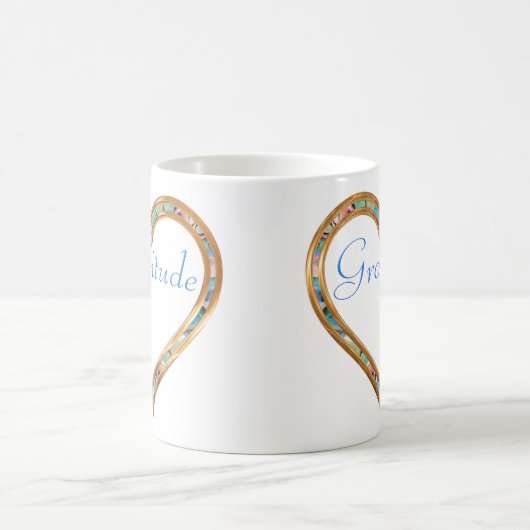 Dankbarkeits-Tasse Kaffeetasse (Mittel)